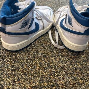 Jordan Kids' Sneakers in White and Blue